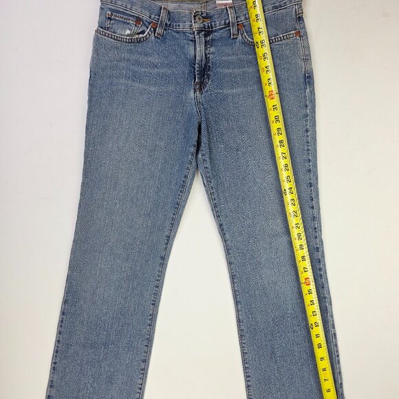 Lucky Brand Dungarees 30X32 Women Size 10/30 Mid Rise Flare Regular Length Jeans - Picture 9 of 13